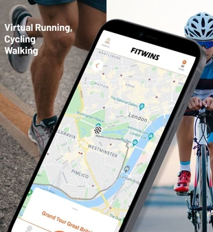 Fitwins app on mobile